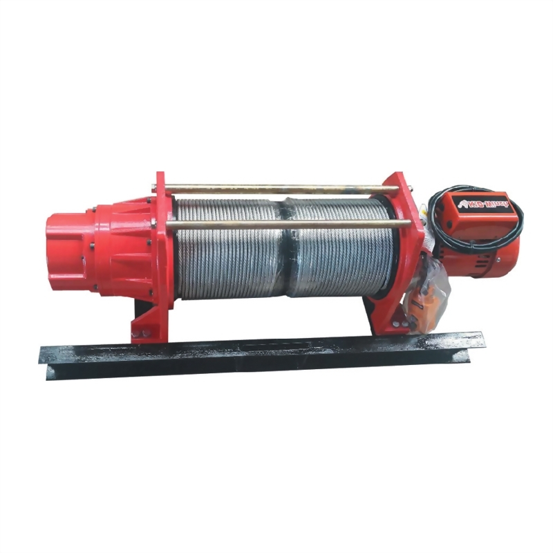 單層鋼索吊貨捲揚機(雙出線)