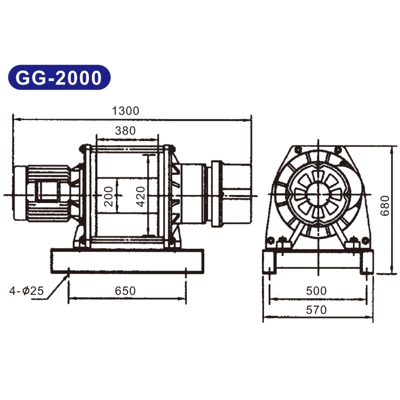 電動吊貨捲揚機GG-1000/1100/2000/3500/5000/10000