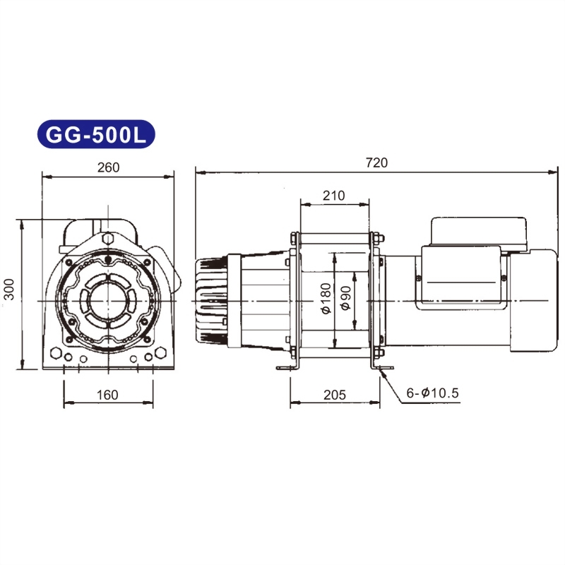 電動吊貨捲揚機GG-500,GG-500L,GG-500BL