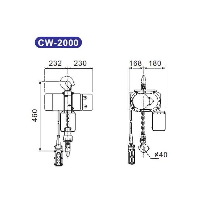 (標準型)電動鍊條吊車 CW系列