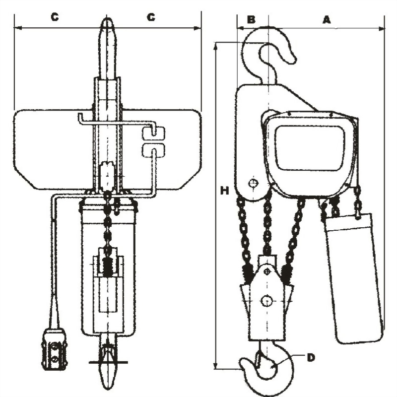 (強力型)電動鍊條吊車 CX系列