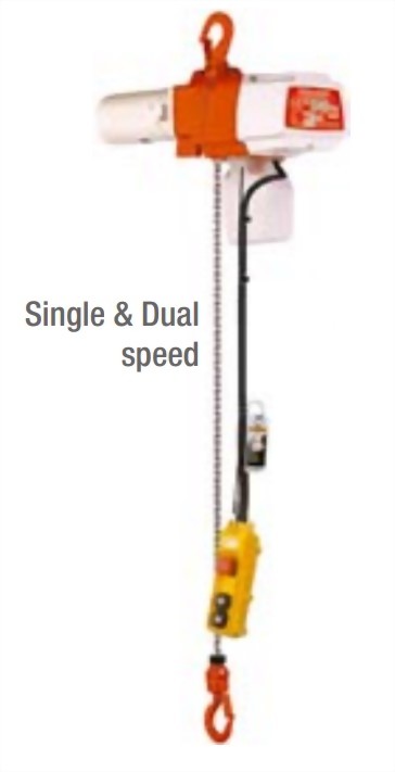 日本原裝進口迷你型電動鍊條吊車-單相用電